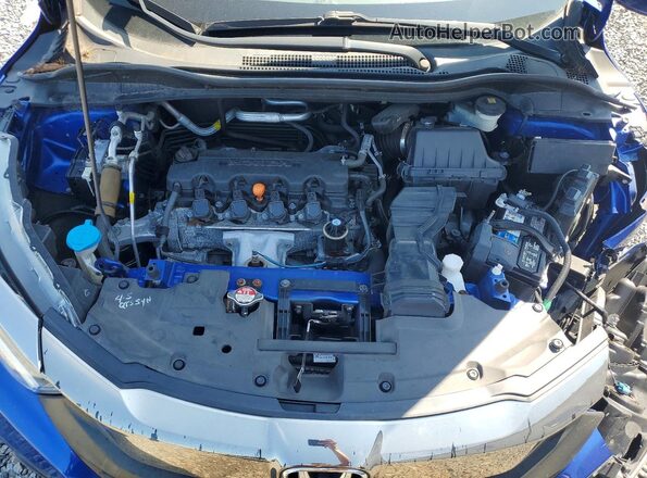 3CZRU6H55KM733668 2019 HONDA HR-V Blue Engine compartment view