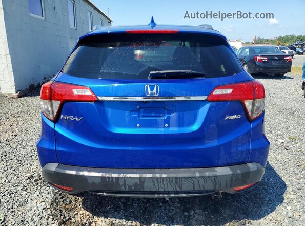 3CZRU6H55KM733668 2019 HONDA HR-V Blue Rear view