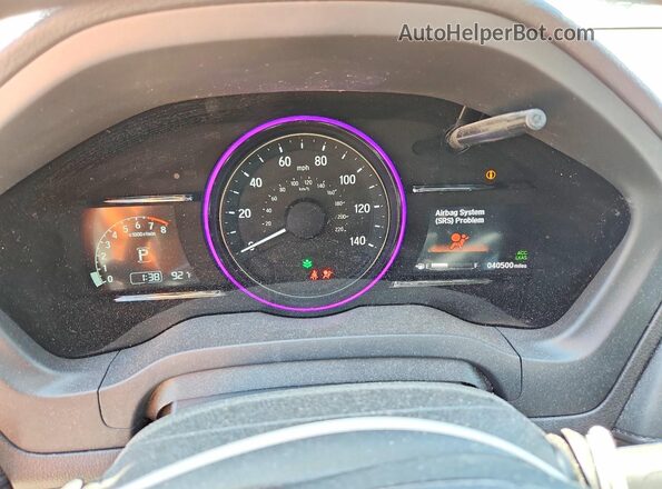 3CZRU6H55NM756453 2022 HONDA HR-V White Widok zestawu wskaźników