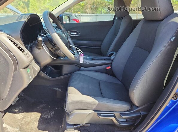 3CZRU6H56KM725319 2019 HONDA HR-V Blue Widok wnętrza z przodu