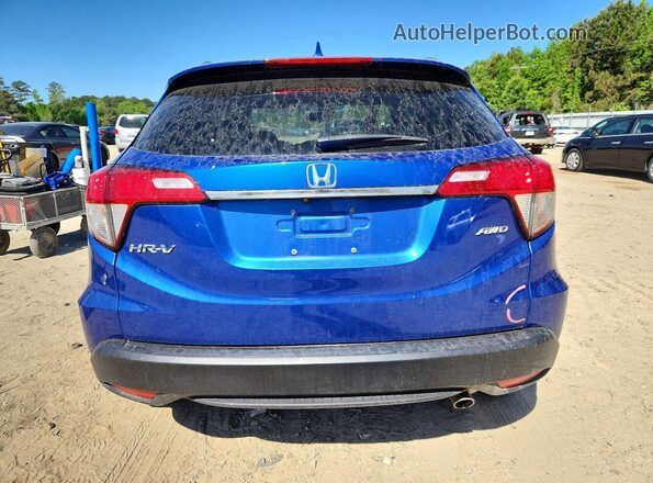 3CZRU6H56KM725319 2019 HONDA HR-V Blue Widok z tyłu