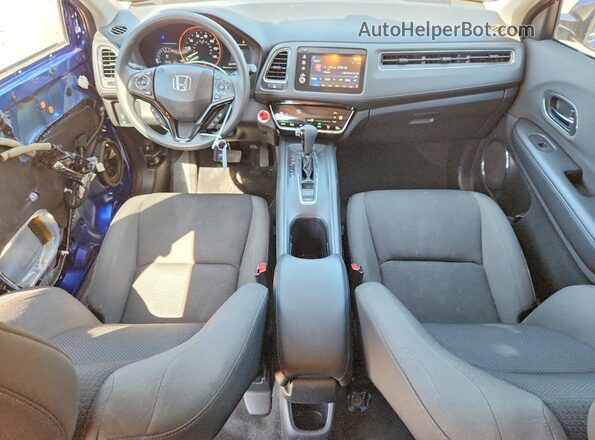 3CZRU6H56KM725319 2019 HONDA HR-V Blue Widok deski rozdzielczej