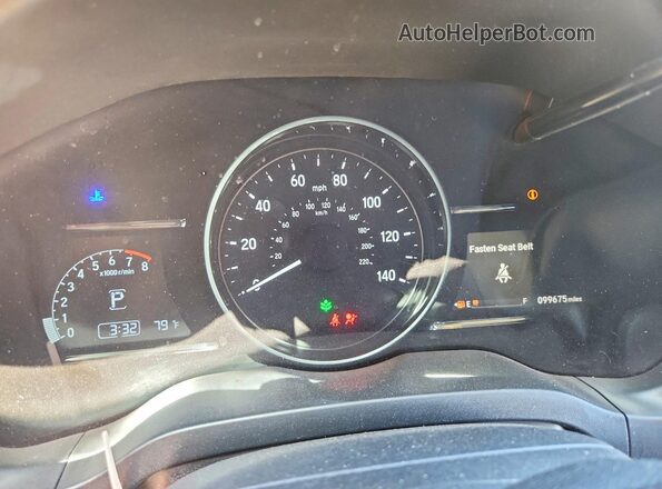 3CZRU6H56KM727524 2019 HONDA HR-V White Instrument cluster view