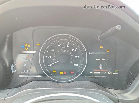 3CZRU6H56LM721644 2020 HONDA HR-V Black ხელსაწყოთა პანელის ხედი