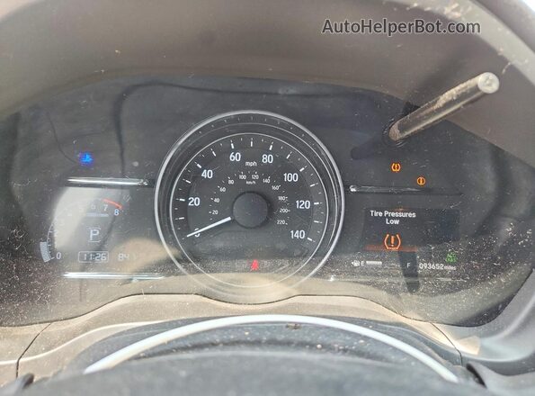 3CZRU6H57KM734689 2019 HONDA HR-V Gray Вид щитка приладів