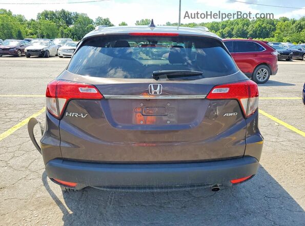 3CZRU6H57MM710654 2021 HONDA HR-V Brown უკანა ხედი