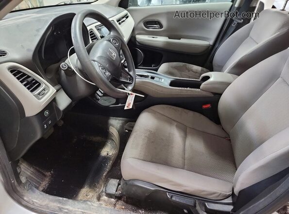 3CZRU6H58GM714068 2016 HONDA HR-V Silver Widok wnętrza z przodu