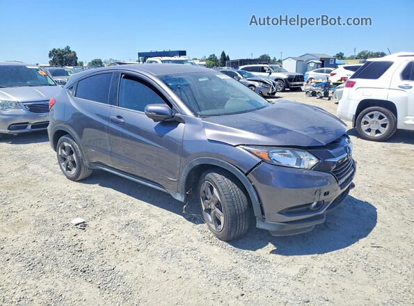 3CZRU6H58JG724329 2018 HONDA HR-V Charcoal Przód prawy