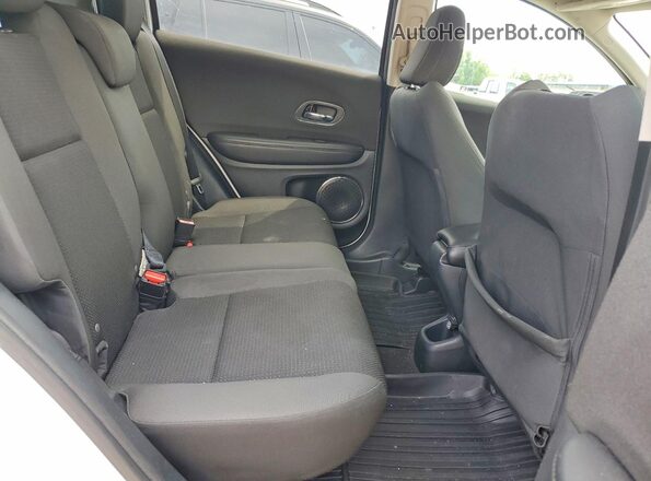 3CZRU6H58KM736886 2019 HONDA HR-V White Vista de los asientos traseros