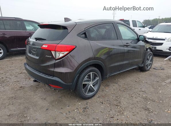 3CZRU6H58MM705303 2021 HONDA HR-V Фиолетовый Задняя правая четверть