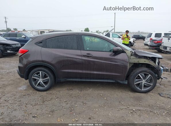 3CZRU6H58MM705303 2021 HONDA HR-V Фиолетовый Панорамный вид салона 360°