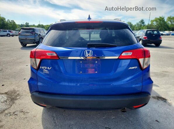 3CZRU6H58MM720688 2021 HONDA HR-V Blue უკანა ხედი