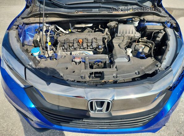 3CZRU6H58MM720688 2021 HONDA HR-V Blue ძრავის განყოფილების ხედი