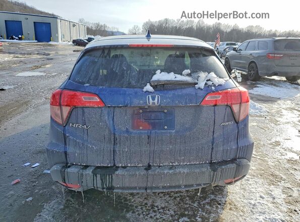 3CZRU6H59GM724978 2016 HONDA HR-V Blue Widok z tyłu