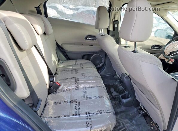 3CZRU6H59GM724978 2016 HONDA HR-V Blue Widok wnętrza z tyłu