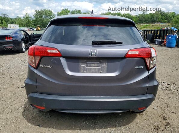 3CZRU6H59GM742901 2016 HONDA HR-V Gray Вид ззаду