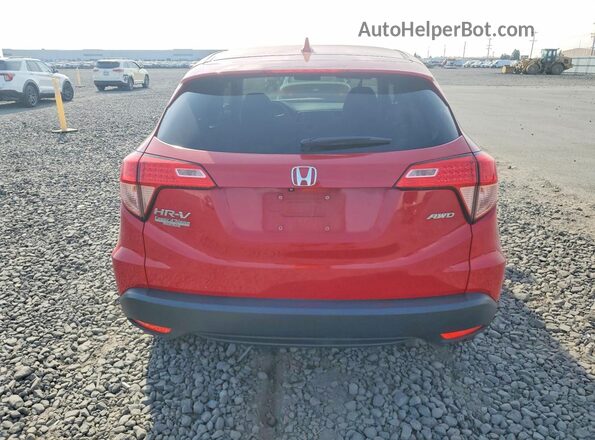 3CZRU6H59HM711455 2017 HONDA HR-V Red Вид ззаду