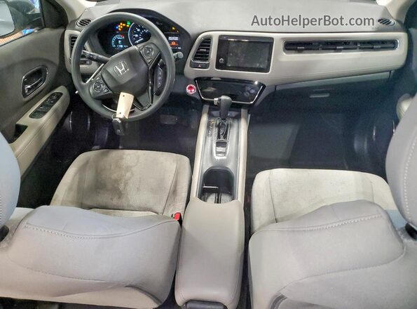 3CZRU6H59KM737156 2019 HONDA HR-V Charcoal Dashboard view