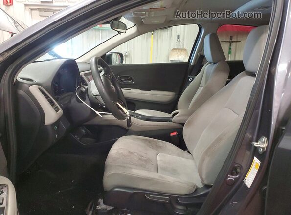 3CZRU6H59KM737156 2019 HONDA HR-V Charcoal Front interior view
