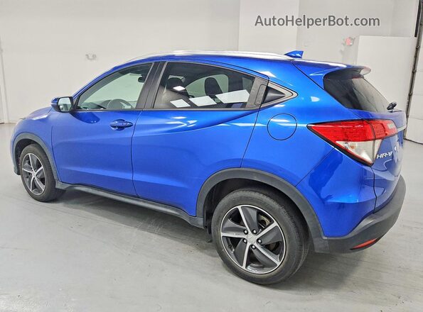 3CZRU6H59MM703821 2021 HONDA HR-V Blue Trasero izquierdo