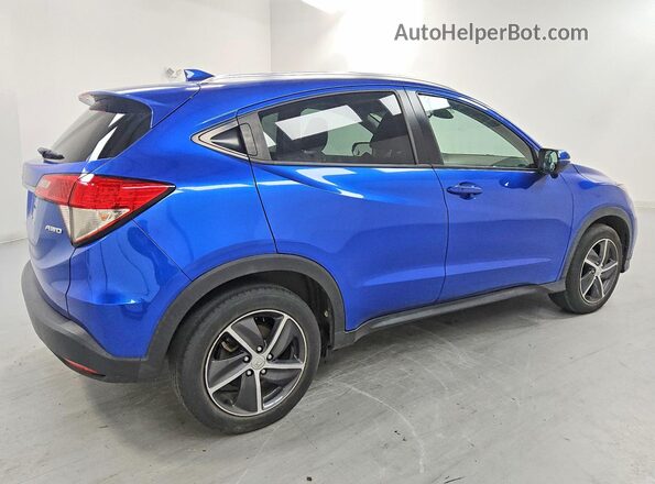 3CZRU6H59MM703821 2021 HONDA HR-V Blue Trasero derecho