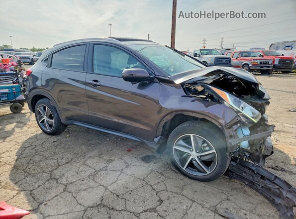 3CZRU6H59MM705956 2021 HONDA HR-V Brown Առջևի աջ