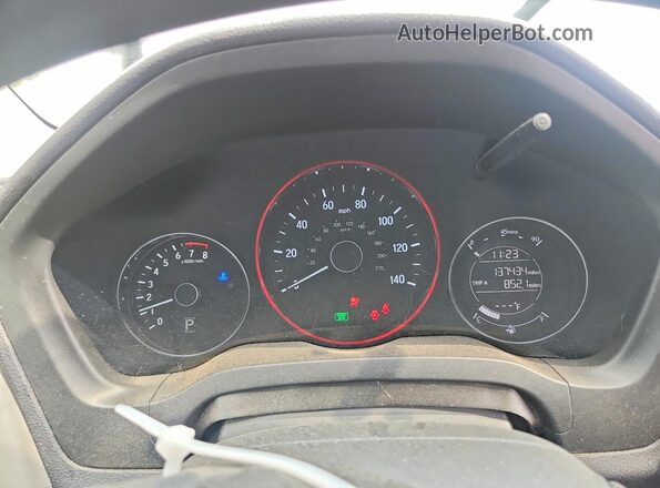 3CZRU6H5XHG705212 2017 HONDA HR-V Серебряный Вид щитка приборов