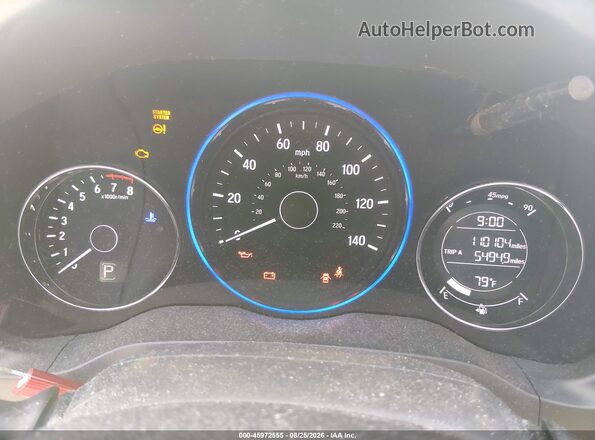 3CZRU6H5XHM701758 2017 HONDA HR-V Black Vista de los asientos traseros