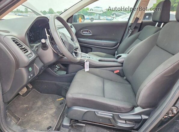 3CZRU6H5XHM706832 2017 HONDA HR-V Black Front interior view