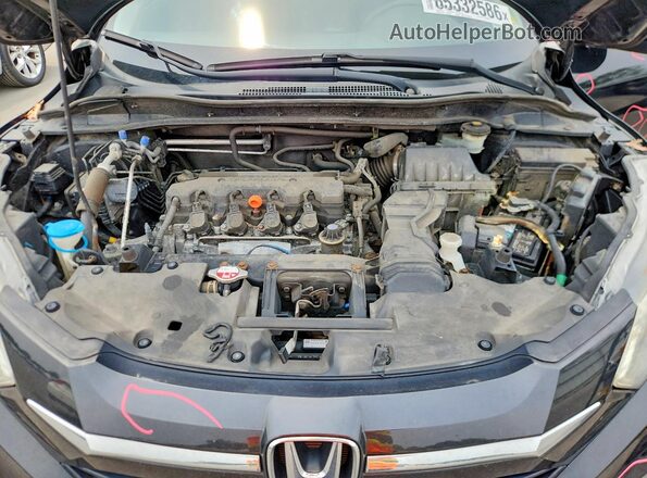 3CZRU6H5XHM706832 2017 HONDA HR-V Black Engine compartment view
