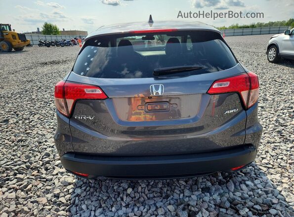 3CZRU6H5XHM714378 2017 HONDA HR-V Gray Вид ззаду