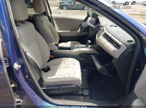 3CZRU6H5XHM731648 2017 HONDA HR-V Blue Vista interior delantera