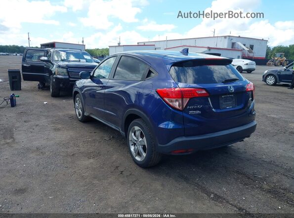 3CZRU6H5XHM731648 2017 HONDA HR-V Blue Trasero izquierdo