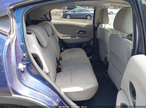 3CZRU6H5XHM731648 2017 HONDA HR-V Blue Vista de la etiqueta del VIN