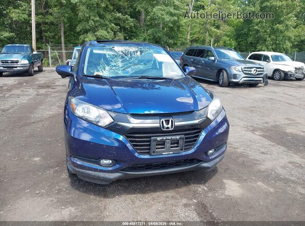 3CZRU6H5XHM731648 2017 HONDA HR-V Blue Vista del cuadro de instrumentos
