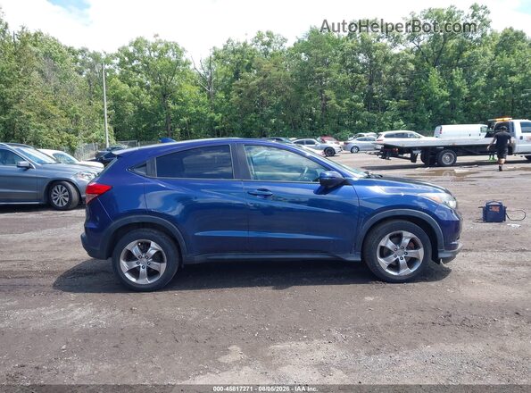 3CZRU6H5XHM731648 2017 HONDA HR-V Blue Vista interior trasera
