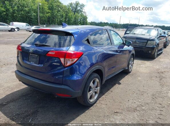 3CZRU6H5XHM731648 2017 HONDA HR-V Blue Trasero derecho