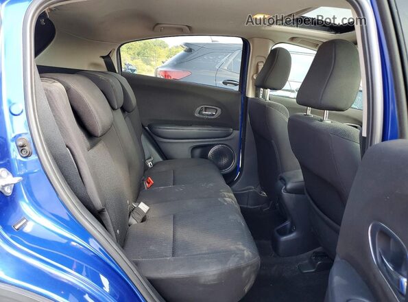 3CZRU6H5XJG722341 2018 HONDA HR-V Blue უკანა სალონის ხედი
