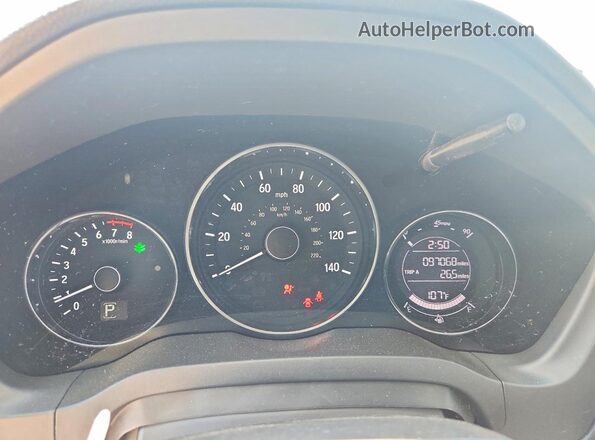 3CZRU6H5XJG727863 2018 HONDA HR-V Silver Widok zestawu wskaźników