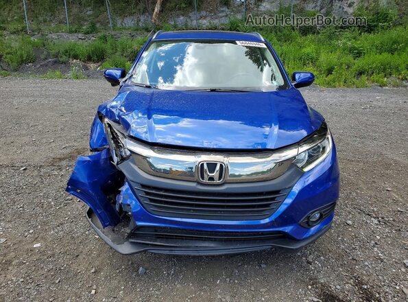 3CZRU6H5XMM737525 2021 HONDA HR-V Blue წინა ხედი