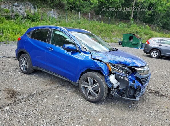 3CZRU6H5XMM737525 2021 HONDA HR-V Blue წინა მარჯვენა