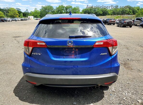 3CZRU6H5XMM737525 2021 HONDA HR-V Blue უკანა ხედი