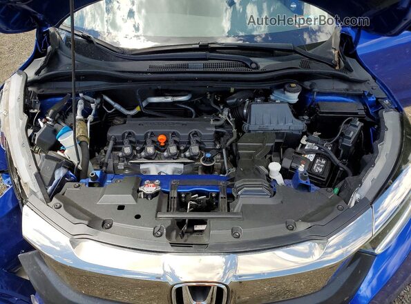 3CZRU6H5XMM737525 2021 HONDA HR-V Blue ძრავის განყოფილების ხედი