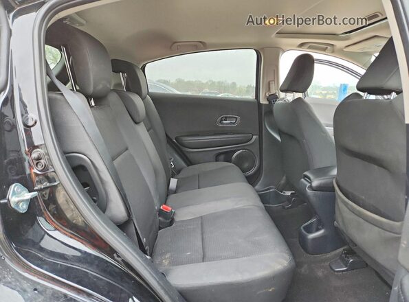 3CZRU6H5XNM730625 2022 HONDA HR-V Black Widok wnętrza z tyłu