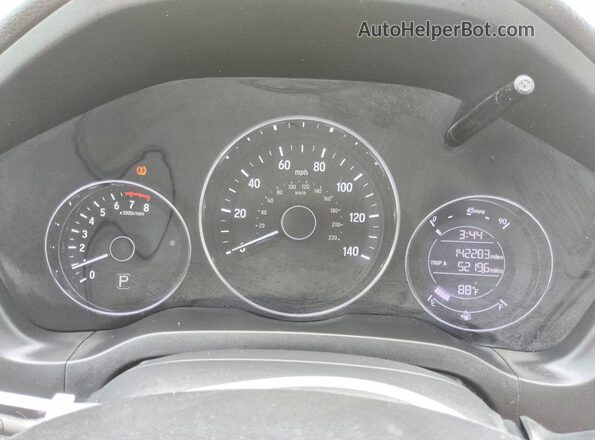 3CZRU6H70GM730458 2016 HONDA HR-V Black Սարքավորումների վահանակի տեսք