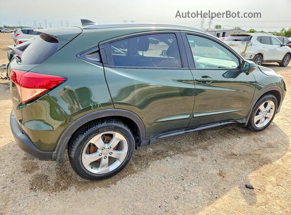 3CZRU6H70GM745669 2016 HONDA HR-V Green Задня права чверть