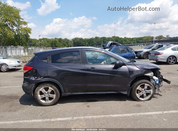 3CZRU6H70HM709353 2017 HONDA HR-V Black უკანა სალონის ხედი