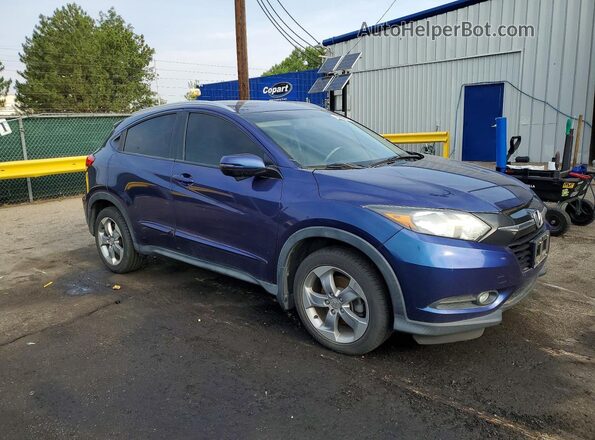 3CZRU6H70HM713158 2017 HONDA HR-V Синий Передняя правая четверть