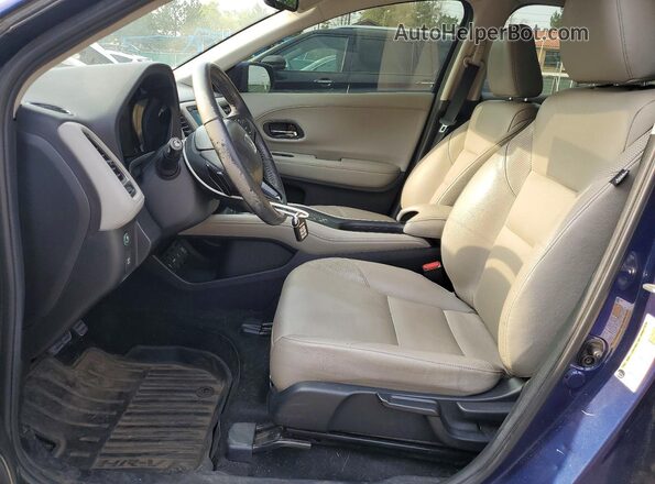 3CZRU6H70HM713158 2017 HONDA HR-V Синий Вид салона спереди