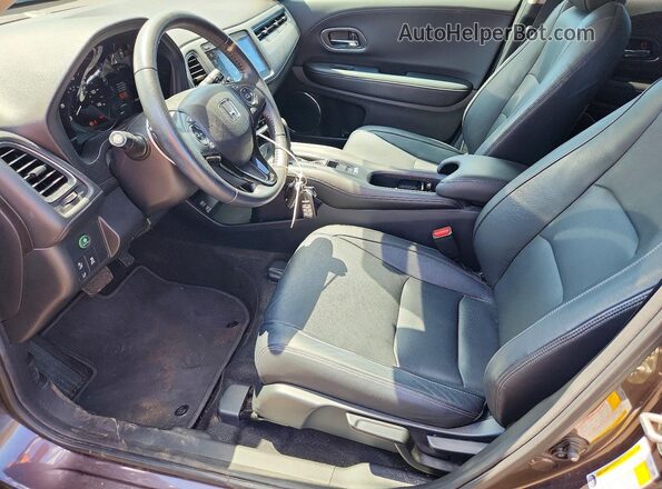 3CZRU6H70LM707014 2020 HONDA HR-V Charcoal Vista interior delantera